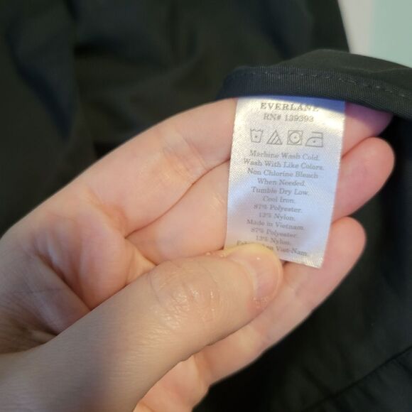 Everlane Black The City Anorak Rain Resistant Jacket Size Small - Picture 8 of 8